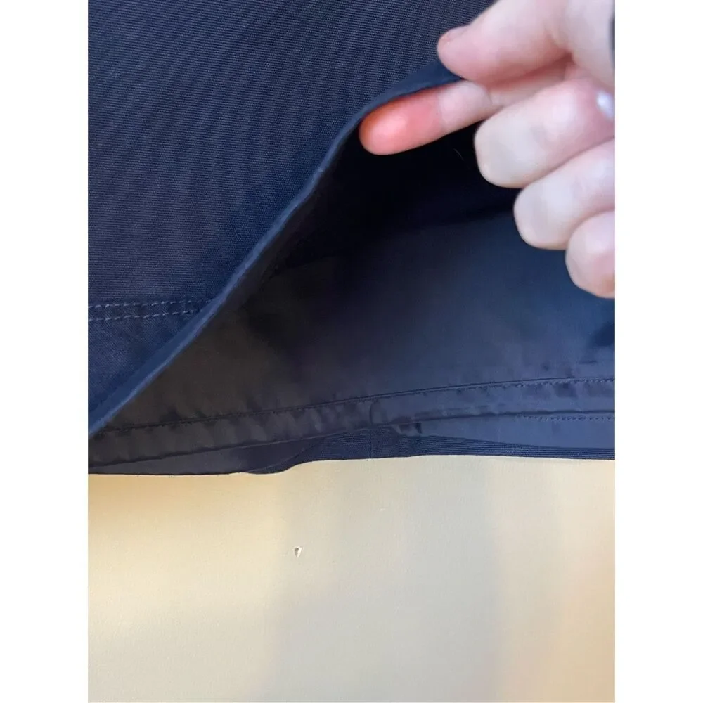 Talbots Women’s Navy Blue Cotton Lined Skirt Petite 14